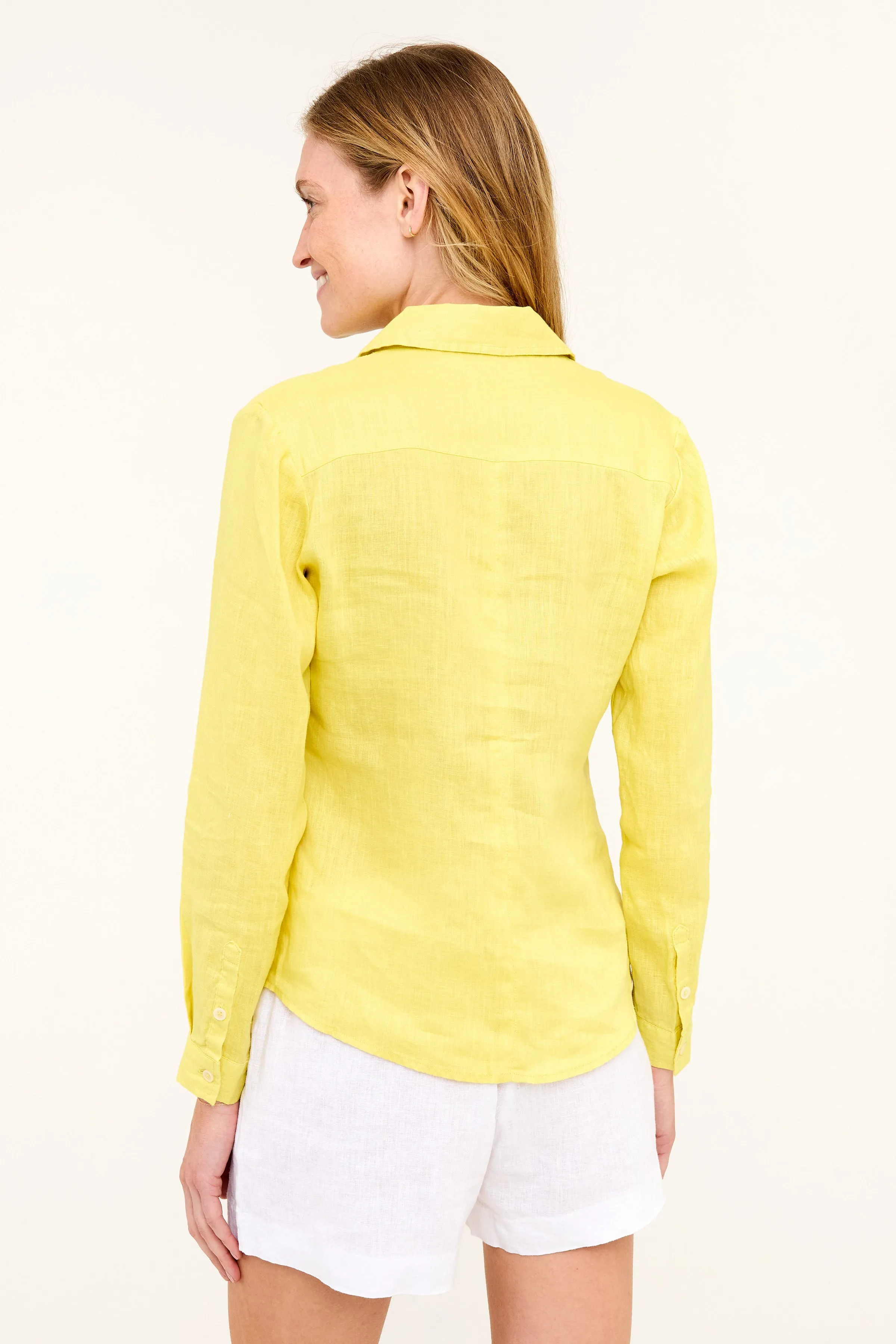 Twig Linen Shirt - Evening Primrose