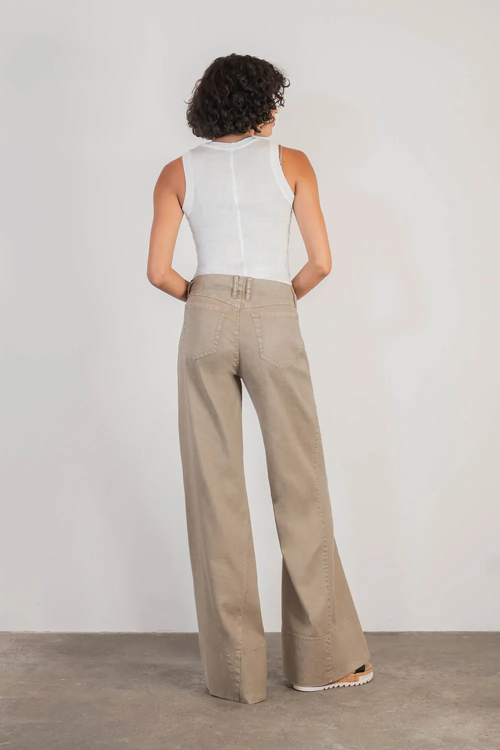 Tyler Wide Leg Linen Pant