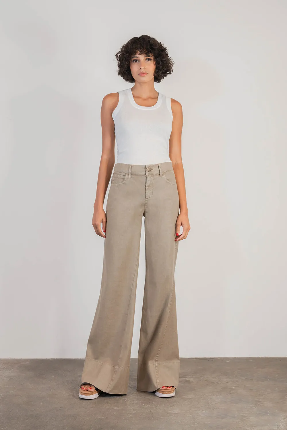 Tyler Wide Leg Linen Pant