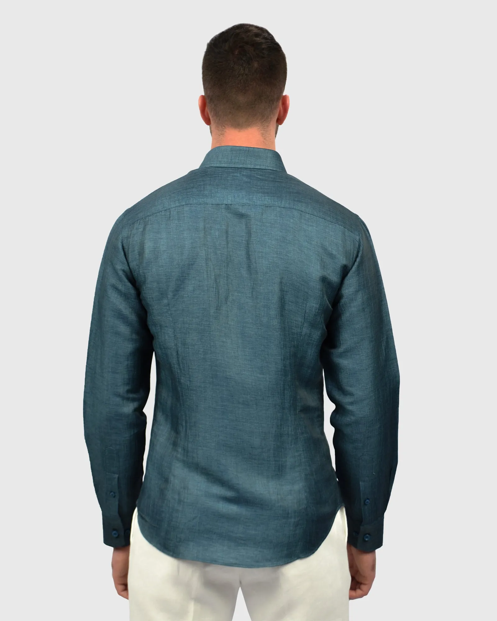 VINCENT & FRANKS S19M2818042 TURQUOISE SLIM SC SHIRT