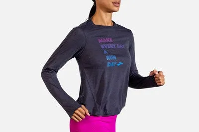 W Brooks Distance Graphic Long Sleeve