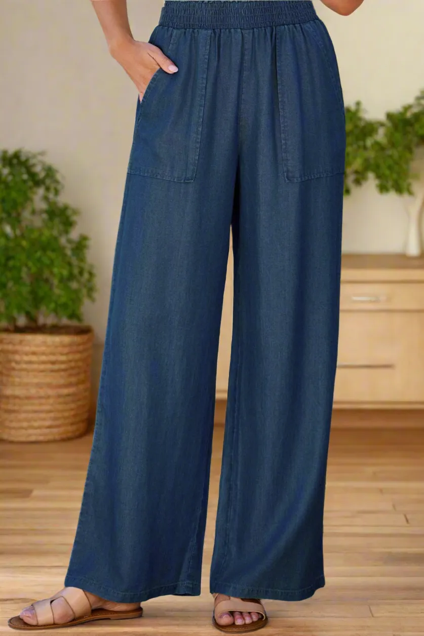 Wide Leg Pants with Pockets