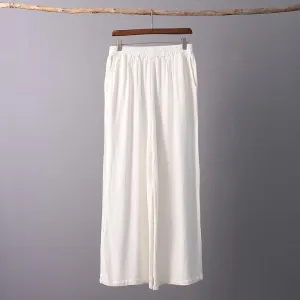 Zen Garden Cotton & Linen Palazzo Pants | Zen